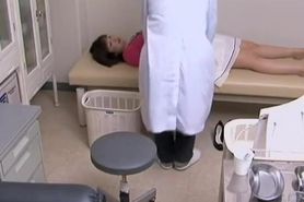 Japanese teen screamed in passion as her gyno fucked her