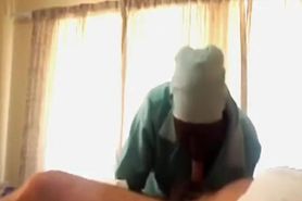 Naive maid gives a blowjob