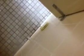 I jerk off on an unsuspecting woman in the public toilet