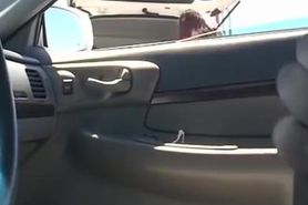 Guy flashing his dick inside car
