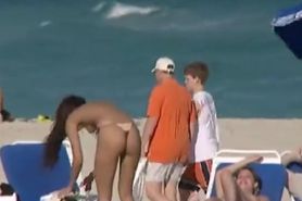 Hot Naked Girls on South Florida Beaches Part 1