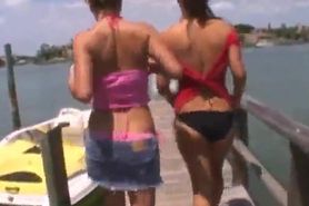 College Girls Naked Boating and Beach Part 2