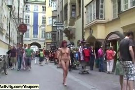 Spectacular Public Nudity With Horny Redheads