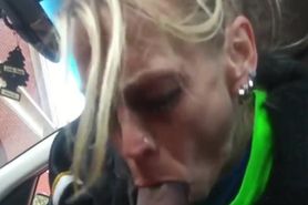Swallowing White Crackhead With BBC
