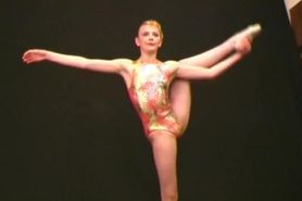 Ballerina Anja showing poses (clip)