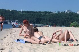 Sexy nudist teen enjoys being with such a fuckable ass rude fly