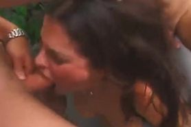 Young Brunette Double Fucked