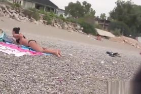 Big Ass Thong Bikini Beach teen Voyeur SPycam Hidden Cam