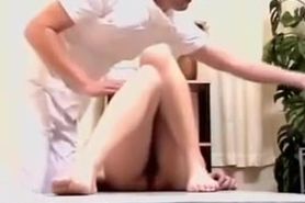 Japanese slut rides cock in hot voyeur massage clip