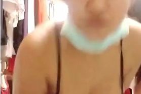 3 thai girls trying outfit in shop and anal sex in bathroom