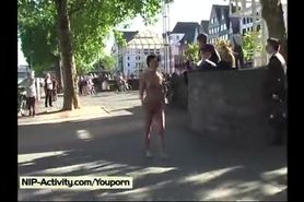 Nathy - Hot Public Nudity With Sweet German Chick