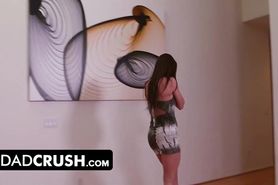 Dadcrush - Sexy Girl Strips Off Her Clothes To Do The Laundry Gets Her Tight Twat Drilled Instead