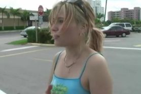 Blonde Swallows Cops Load