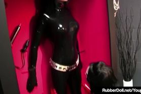 Femdom Queen RubberDoll Fucked By Boxed Doll Nicci Tristan!