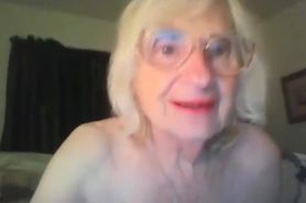 blonde granny nurse showering