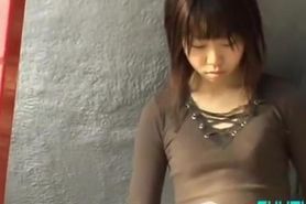 Sperm sharking video featuring an adorable Japanese girl