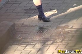 PISS JAPAN TV - Asian students urinating outdoors