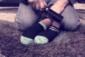 Socks nylon layered tickling