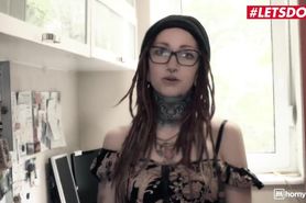Horny Hostel - Skinny Mexican Girl Frida Sante Fucks Her Bff In The Shower - Letsdoeit
