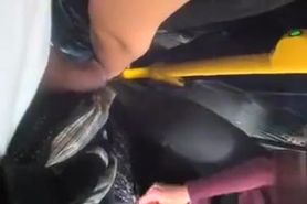 Rubbing my cock on a female passenger on the train