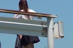 japanese schoolgirls - outdoor pee voyeur 2