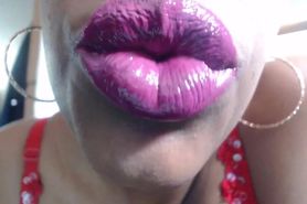 Ebony chick moaning asmr big lips