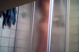 Young sister's ass and pussy in a shower
