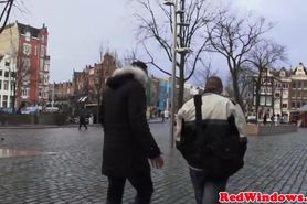 Amsterdam prostitute gets cumshowered