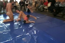 Topless wrestling (Discord link ??)