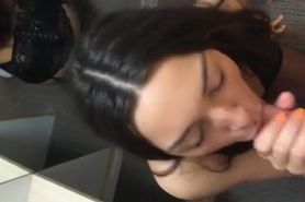 Lovely blow and cumshot