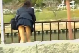 Upskirt compilation video with many Asian schoolgirl being taped in the right moment