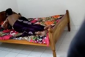 Indian horny guy fucks bitch in bed while filming secretly