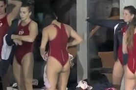 Spanish swim team in swimsuits