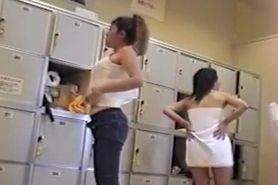 Naked butts in the locker room