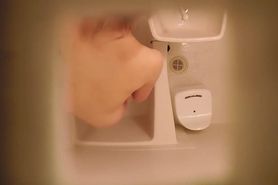 Hairy Asian Showering Spycam
