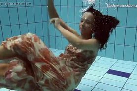 Krasula Fedorchuk hairy girl in the pool