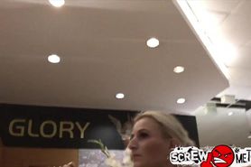 ScrewMeToo Horny Blonde Picked Up And Fucked