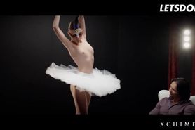 Letsdoeit - Petite Babe Jessica X In Ballerina Costume Rides Her Big Cock Bf