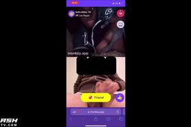 Cumming for black teen on webcam