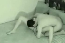 Amateur wife fucked by lover in every position on spy cam