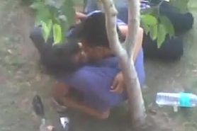 Kissing Girlfriend In Delhi Park