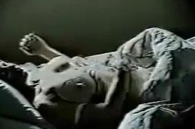 Hidden cam. My mother on bed masturbating