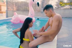 MAMACITAZ - Sexy Latina Andreina De Luxe Hot Sex By The Pool