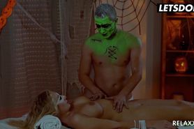 Letsdoeit - Busty Milf Kalya Green Enjoys Halloween Night At The Spa Center In Hot Raunchy Screw