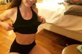 KizzyKalypzo goes topless and shows off her pussy at the end