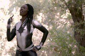 Wicked - Captain Marvel Makes Her Alter Dimension Black Self Squirt Rough Full Scene