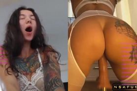 Brunette from adult site fucks her pussy with a fuck machine again