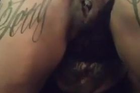Tattooed gal takes bbc in the ass