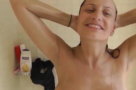 With MILF in the SHOWER - BLOWJOB