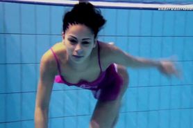 Zlata Oduvanchik underwater swimming girl